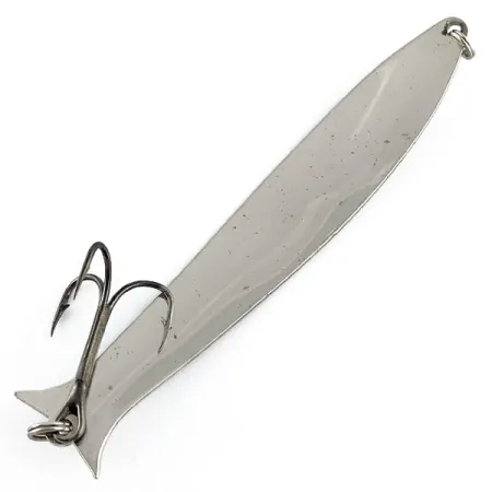 Vintage  ​Acme Flash-King Wobbler, 1/3oz Nickel/blue fishing spoon #17602