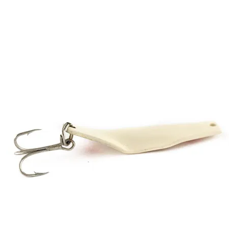 Vintage Z-RAY Lures Z-Ray, 1/4oz White Red fishing spoon #17608