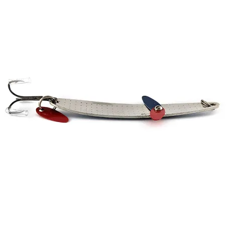 Vintage Bay de Noc Bay De Noc Laker Taker, 3/4oz Nickel/blue fishing spoon #17609