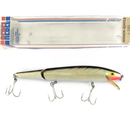 Rebel Floater Jointed F14 (1970s) J-3002, 3/5oz Gold fishing lure #17610
