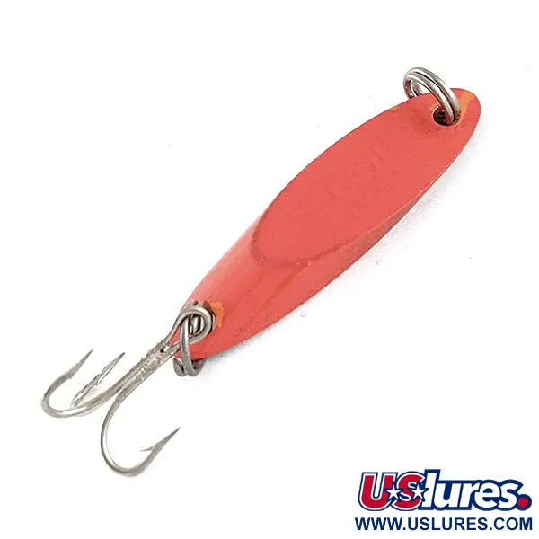 Vintage Acme Kastmaster, 1/8oz Orange/nickel fishing spoon #17611