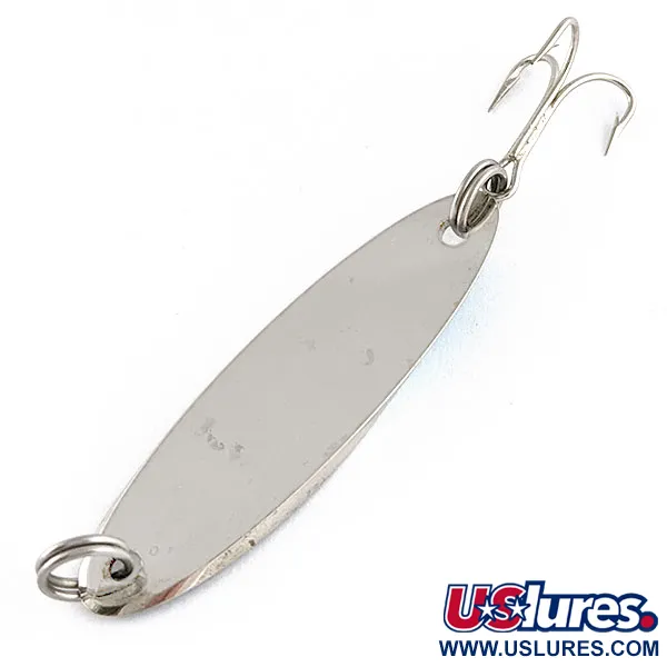 Vintage Acme Kastmaster, 1/4oz Nickel/blue fishing spoon #17612