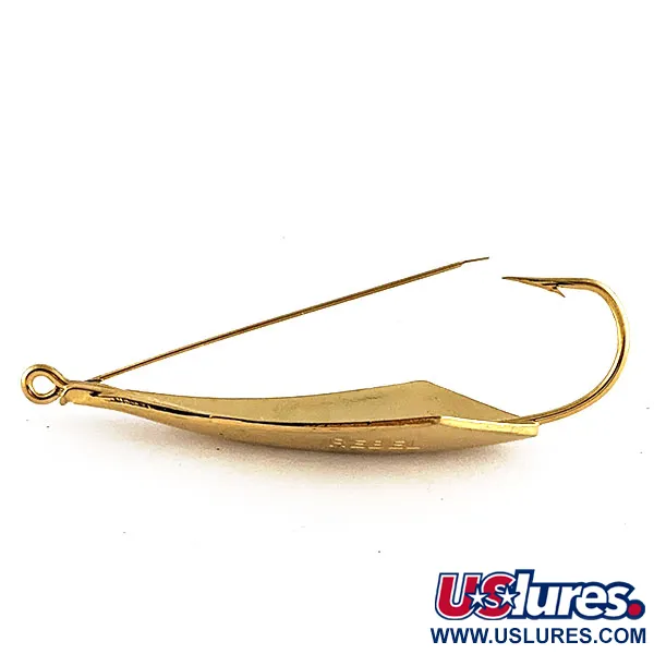 Vintage Rebel Arrowhead, 2/5oz Gold fishing spoon #17619