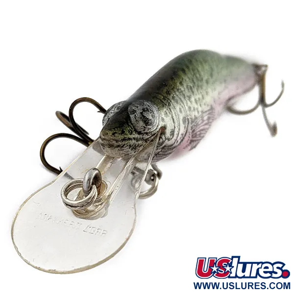 Vintage   Crankbait Corp Fingerling, 1/3oz Rainbow trout fishing lure #17624