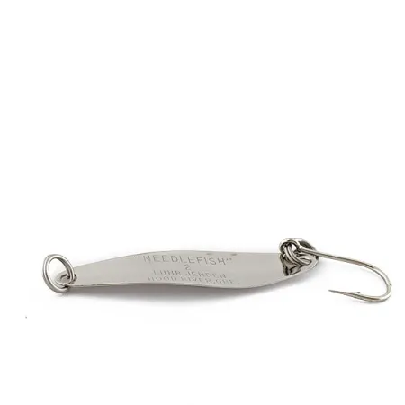 Vintage Luhr Jensen Needlefish 2, 3/32oz Nickel fishing spoon #17627