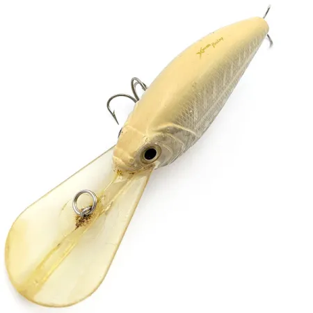 Vintage Bass Pro Shops XPS Lazer Eye Deep Diver Crankbait, 3/4oz Bone XXX Shad fishing lure #17643