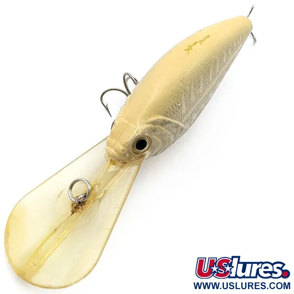 Vintage   Bass Pro Shops XPS Lazer Eye Deep Diver Crankbait, 3/4oz Bone XXX Shad fishing lure #17643