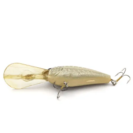 Vintage Bass Pro Shops XPS Lazer Eye Deep Diver Crankbait, 3/4oz Bone XXX Shad fishing lure #17643