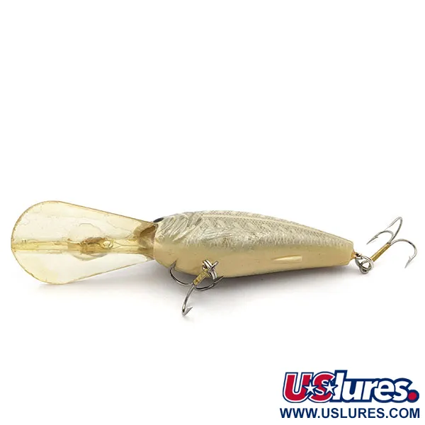 Vintage   Bass Pro Shops XPS Lazer Eye Deep Diver Crankbait, 3/4oz Bone XXX Shad fishing lure #17643