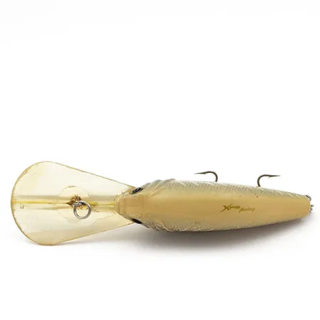 Vintage Bass Pro Shops XPS Lazer Eye Deep Diver Crankbait, 3/4oz Bone XXX Shad fishing lure #17643