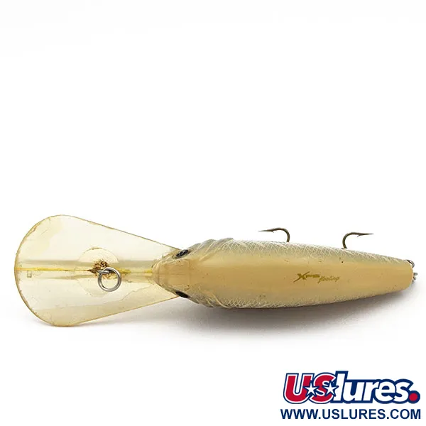 Vintage   Bass Pro Shops XPS Lazer Eye Deep Diver Crankbait, 3/4oz Bone XXX Shad fishing lure #17643