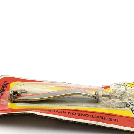 Luhr Jensen ​Krocodile #3 UV (1970s), 1/3oz Nickel/Red UV fishing spoon #17644