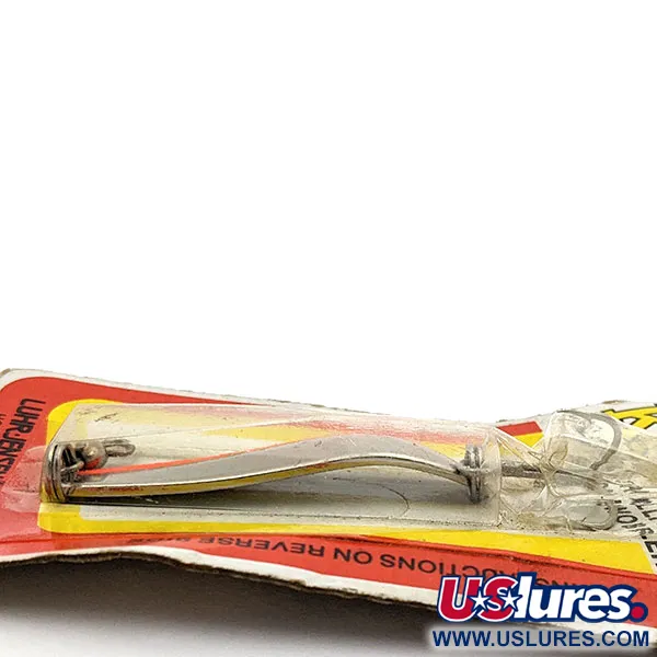 Luhr Jensen ​Krocodile #3 UV (1970s), 1/3oz Nickel/Red UV fishing spoon #17644
