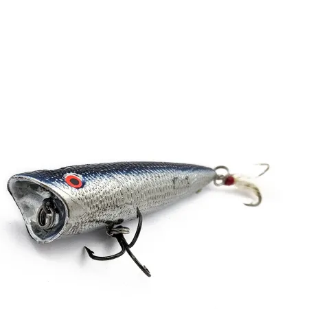 Vintage Mann's Bait  Mann's Chug N Spit, 2/5oz Silver fishing lure #17646