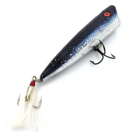 Vintage Mann's Bait  Mann's Chug N Spit, 2/5oz Silver fishing lure #17646