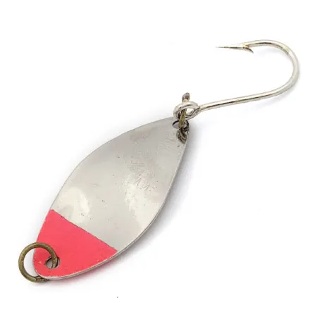 Vintage Shoff's S-O​, 3/32oz Nickel/Red fishing spoon #17651