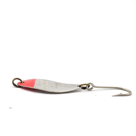 Vintage Shoff's S-O​, 3/32oz Nickel/Red fishing spoon #17651