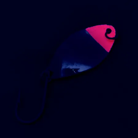 Vintage Shoff's S-O​, 3/32oz Nickel/Red fishing spoon #17651