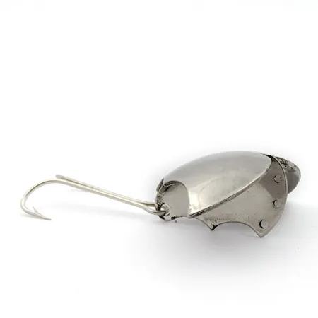 Vintage Harrison Industries Baby Bat, 1/2oz Nickel fishing spoon #17652
