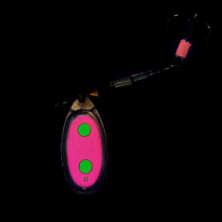 Vintage Mepps See Best rare, 3/5oz Silver/pink spinning lure #17684