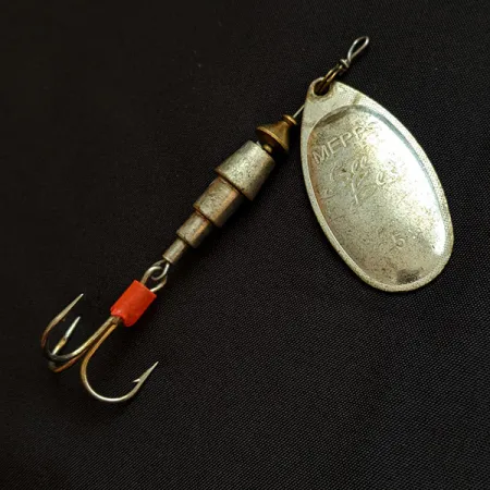 Vintage Mepps See Best rare, 3/5oz Silver/pink spinning lure #17684