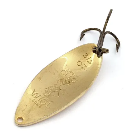 Vintage Seneca Little Cleo (Hula Girl), 3/4oz Gold fishing spoon #17685