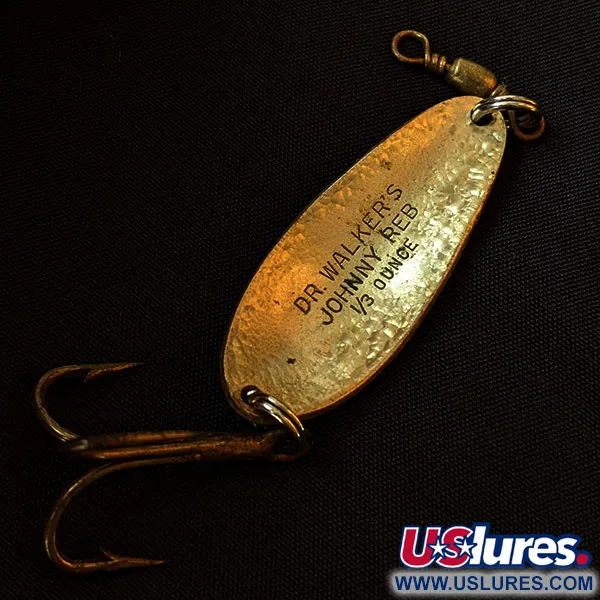 Vintage Johnny Walker Dr.Walker's Johnny REB, 1/3oz Crystal fishing spoon #17690