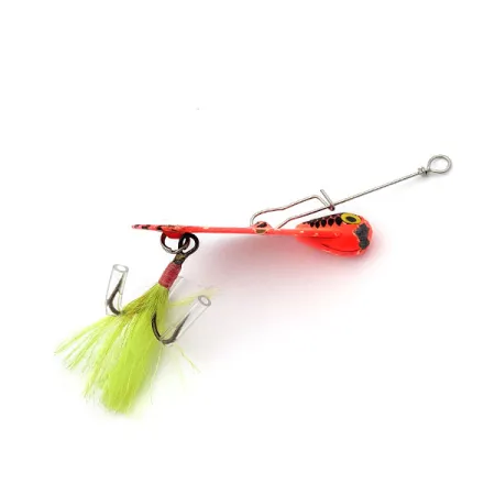 Vintage Mann's Bait  Mann's Dancer, 1/2oz Red/black/yellow fishing spoon #17691