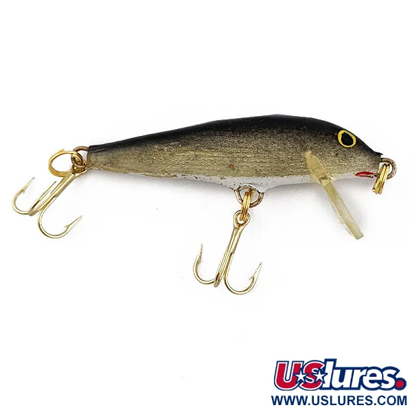 Vintage   Rapala Countdown S5 Finland, 3/16oz Gold fishing lure #17726