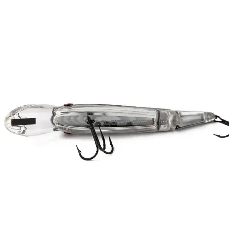 Vintage Rebel Blackstar Minnow, 2/3oz Black/transparent fishing lure #17731