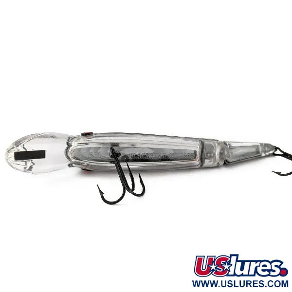 Vintage   Rebel Blackstar Minnow, 2/3oz Black/transparent fishing lure #17731