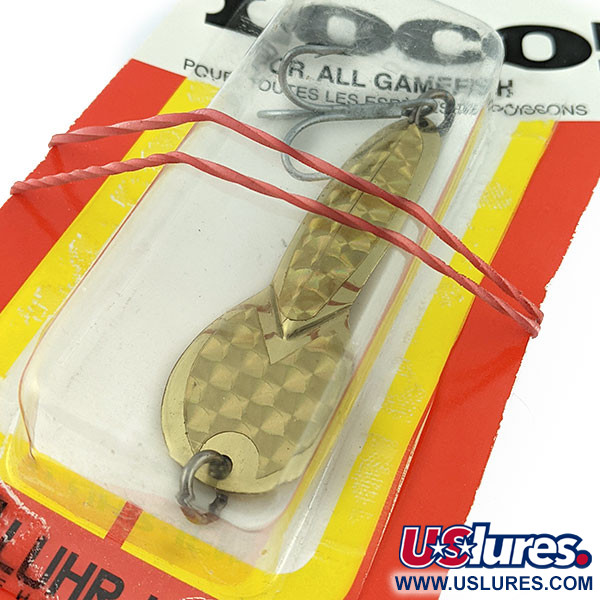   Luhr Jensen Loco 3 , 3/5oz Gold fishing spoon #17735