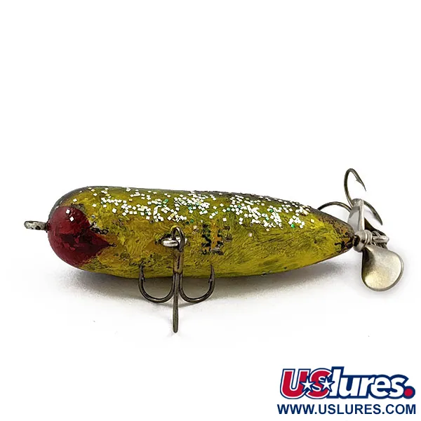 Vintage   Heddon Baby Torpedo, 1/4oz Frog fishing lure #17741