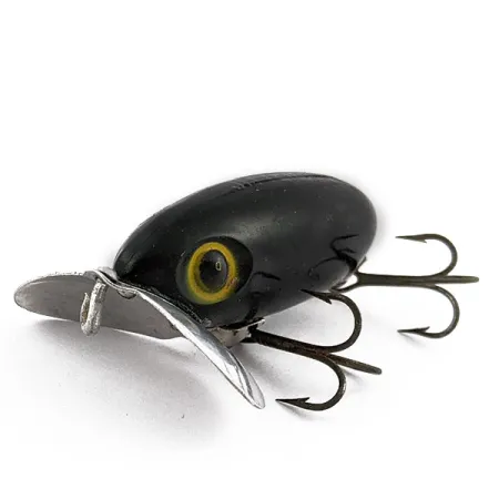 Vintage Fred Arbogast Jitterbug, 1/3oz Black fishing lure #17748