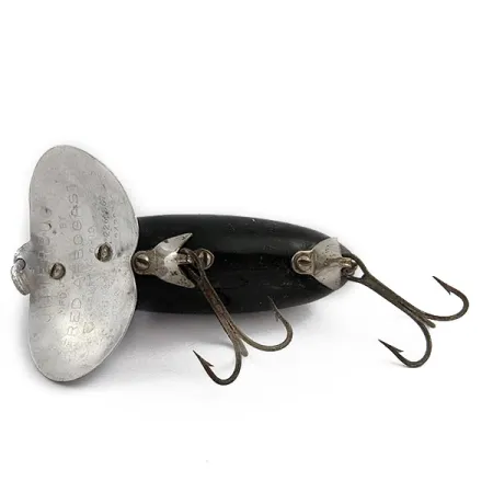 Vintage Fred Arbogast Jitterbug, 1/3oz Black fishing lure #17748