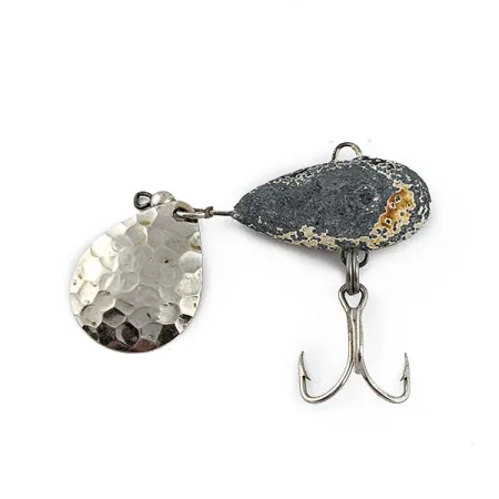 Vintage Luhr Jensen Little George Tail Spinner, 3/4oz Nickel spinning lure #17774