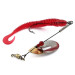 Vintage   Pflueger June Bug, 1/4oz Nickel/Gold/Red spinning lure #17775