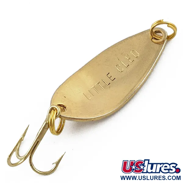 Vintage Acme Little Cleo, 1/8oz Gold fishing spoon #17809