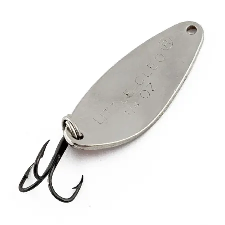 Vintage Acme Little Cleo, 1/4oz Nickel/orange fishing spoon #17813