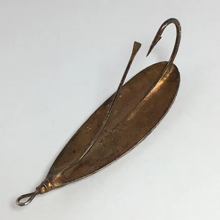 Vintage Johnson Silver Minnow, 3/16oz Silver/copper fishing spoon #17831