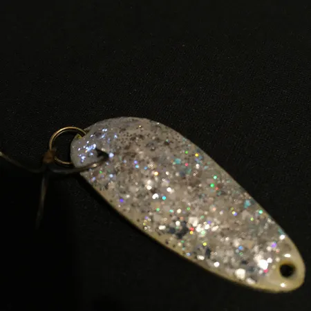 Vintage Eppinger Dardevle Devle-Dog 5300, 1/3oz White/Silver/Gold fishing spoon #17844