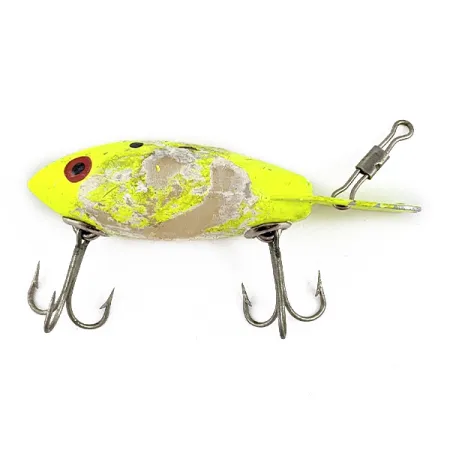 Vintage Bomber 300 series , 1/3oz Yellow fishing lure #17847