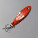 Vintage  Acme Kastmaster, 1/8oz Nickel/orange fishing spoon #17852