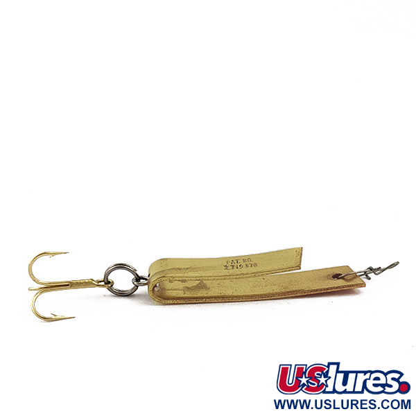Vintage  South Bend  Super-Duper 503, 1/8oz Gold/red fishing spoon #17856