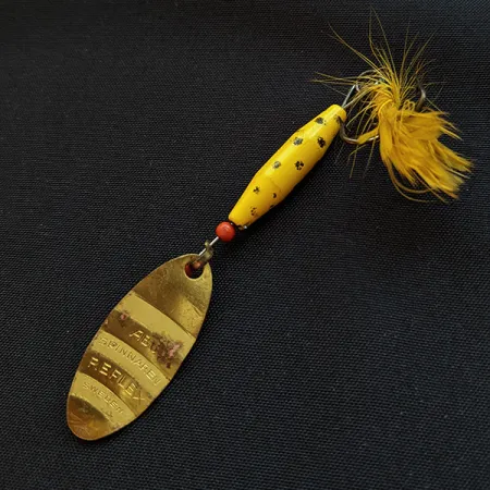 Vintage Abu Garcia Abu Reflex, 1/4oz Gold spinning lure #17867