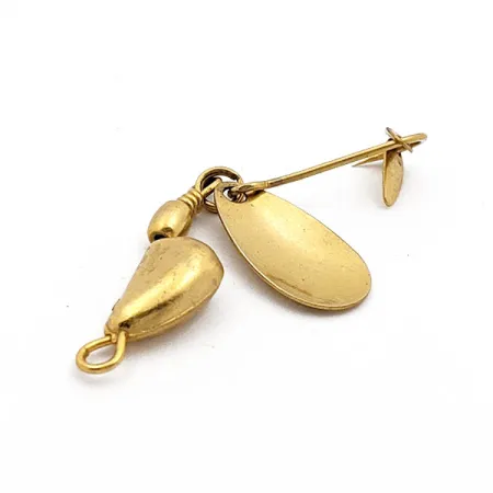 Vintage Hildebrandt Spinners Hildebrandt's Gold Nugget Twin Spin, 3/16oz Gold spinning lure #17906