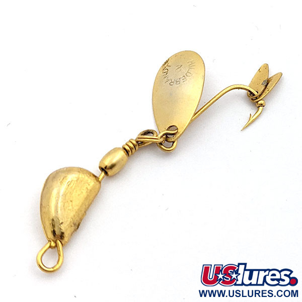 Vintage  Hildebrandt Spinners Hildebrandt's Gold Nugget Twin Spin, 3/16oz Gold fishing #17906