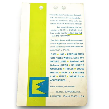 Vintage Glen Evans Colorado Spinner 2/0, spinning lure #17907