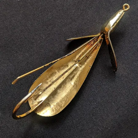 Vintage Panther Martin Weed Wing, 2/5oz Gold fishing spoon #17908