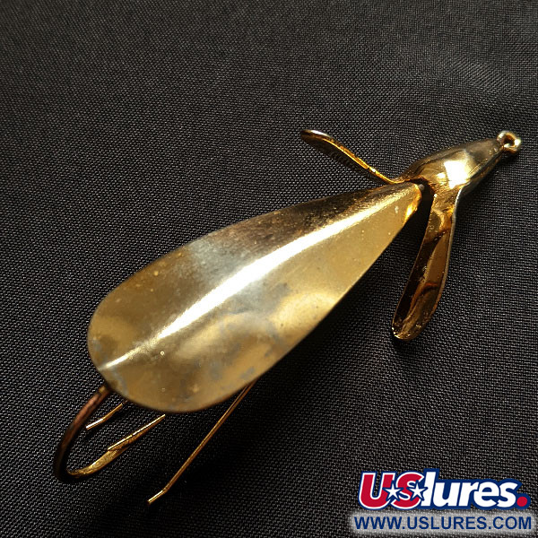 Vintage   Panther Martin Weed Wing, 2/5oz Gold fishing spoon #17908